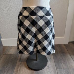 Esprit Mini Flannel Black Skirt Size 6